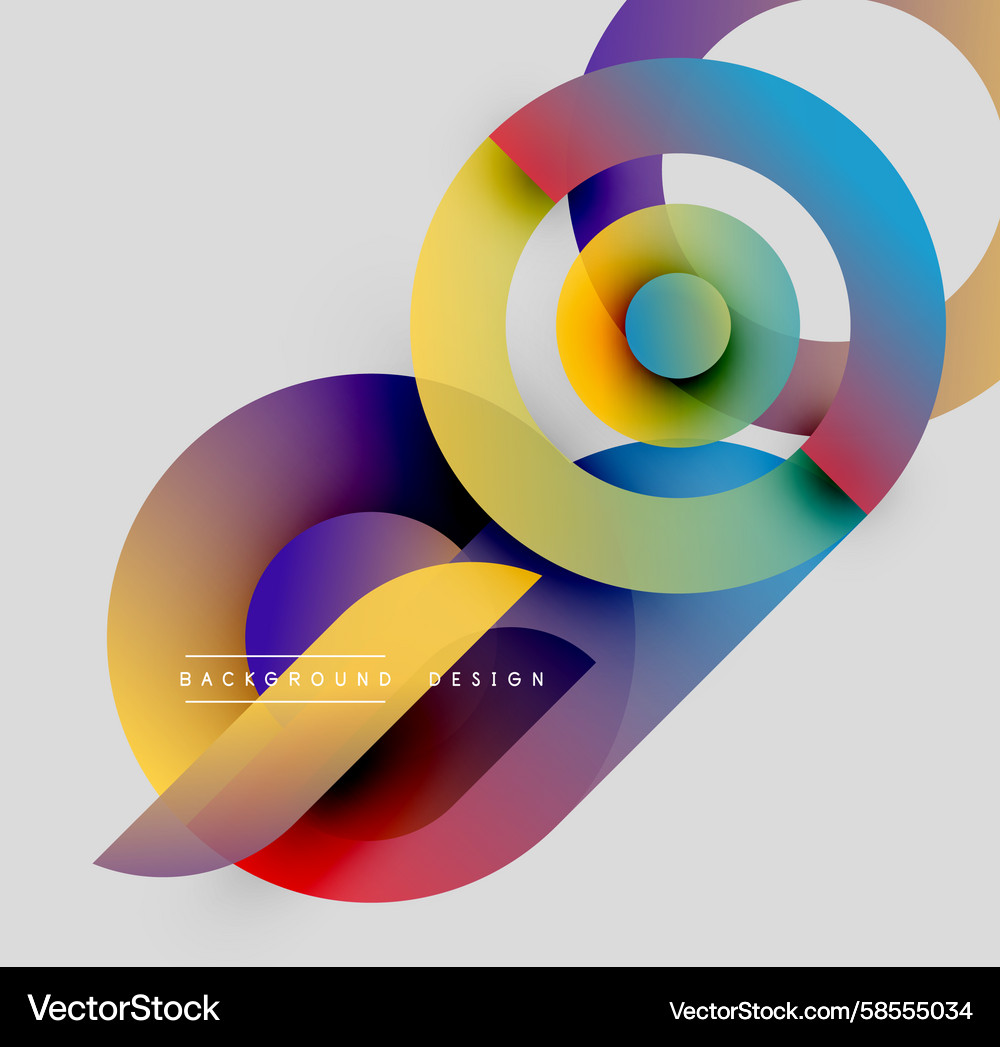 Abstrakte bunte Schichten schaffen dynamische visuelle Abstrakte bunte Schichten schaffen dynamische visuelle Vektorbild