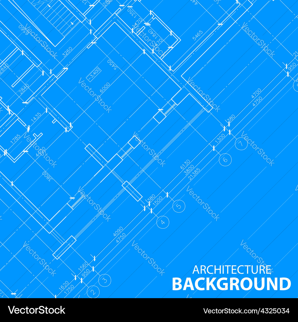 Blueprint best architecture model vector image