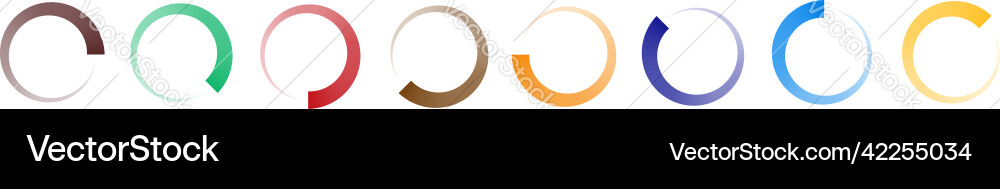 Circle preloader buffer shape circular progress Vector Image