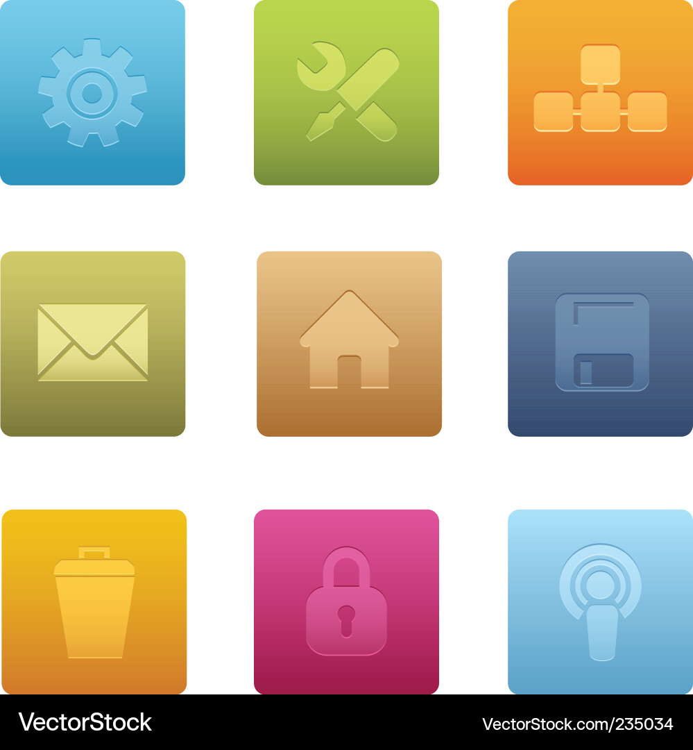 Computer icons square vector image