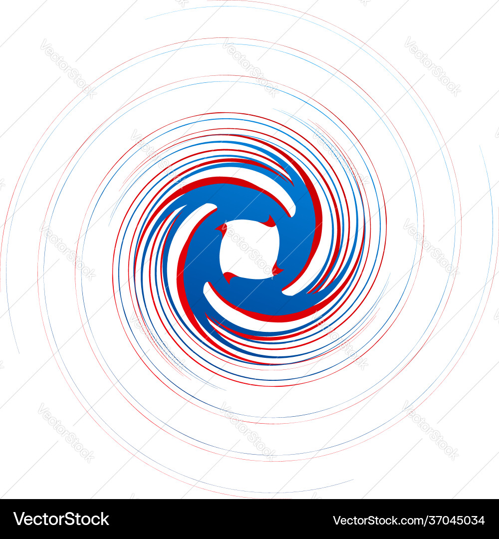 Cyclical circle helix volute element concentric Cyclical circle helix volute element concentric Vector Image