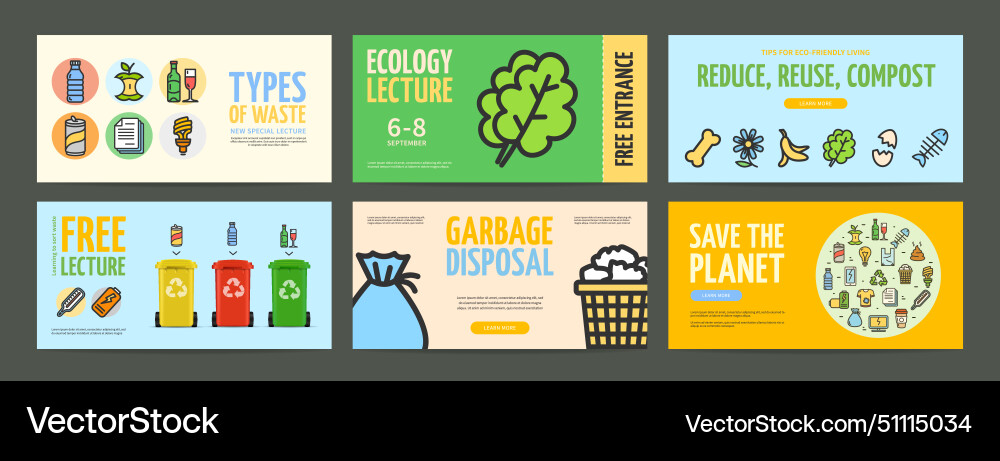 Different events and lectures recycle concept Different events and lectures recycle concept vector image