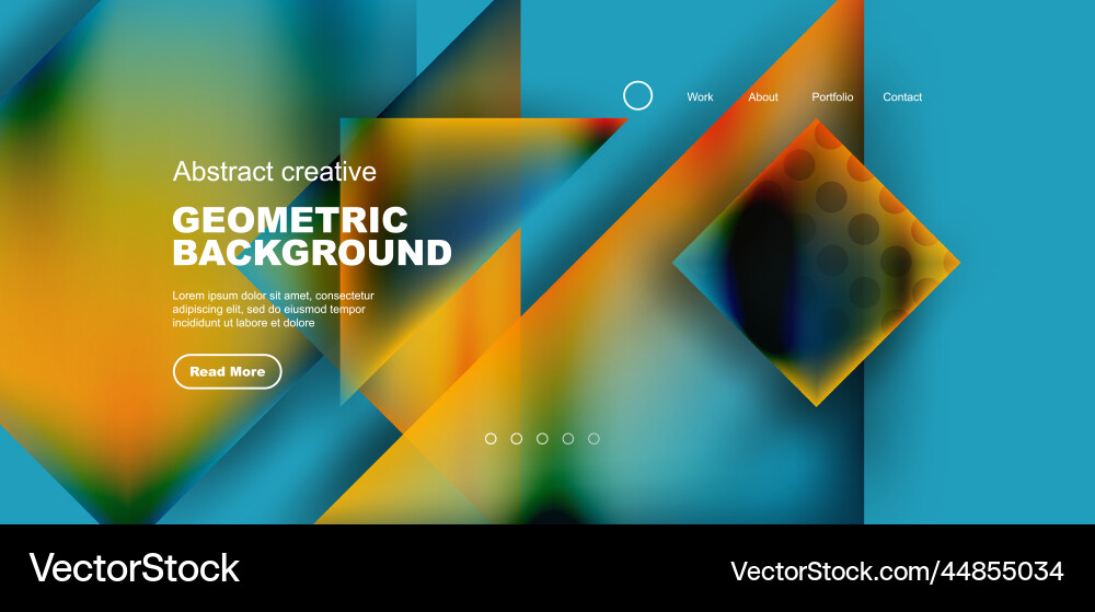 Geometric elements - squares and triangles Vector Image