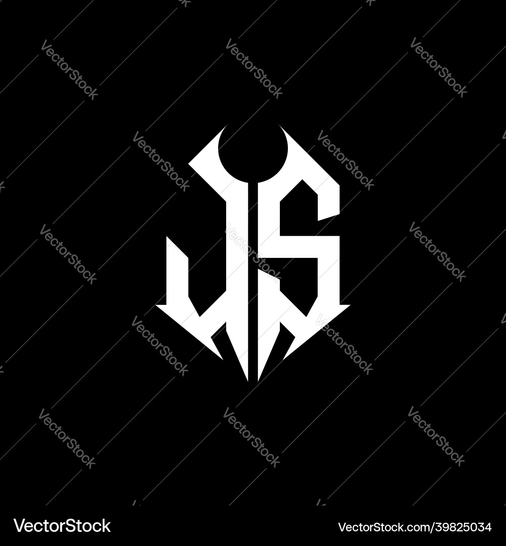 Js logo monogram design template Js logo monogram design template Vector Image