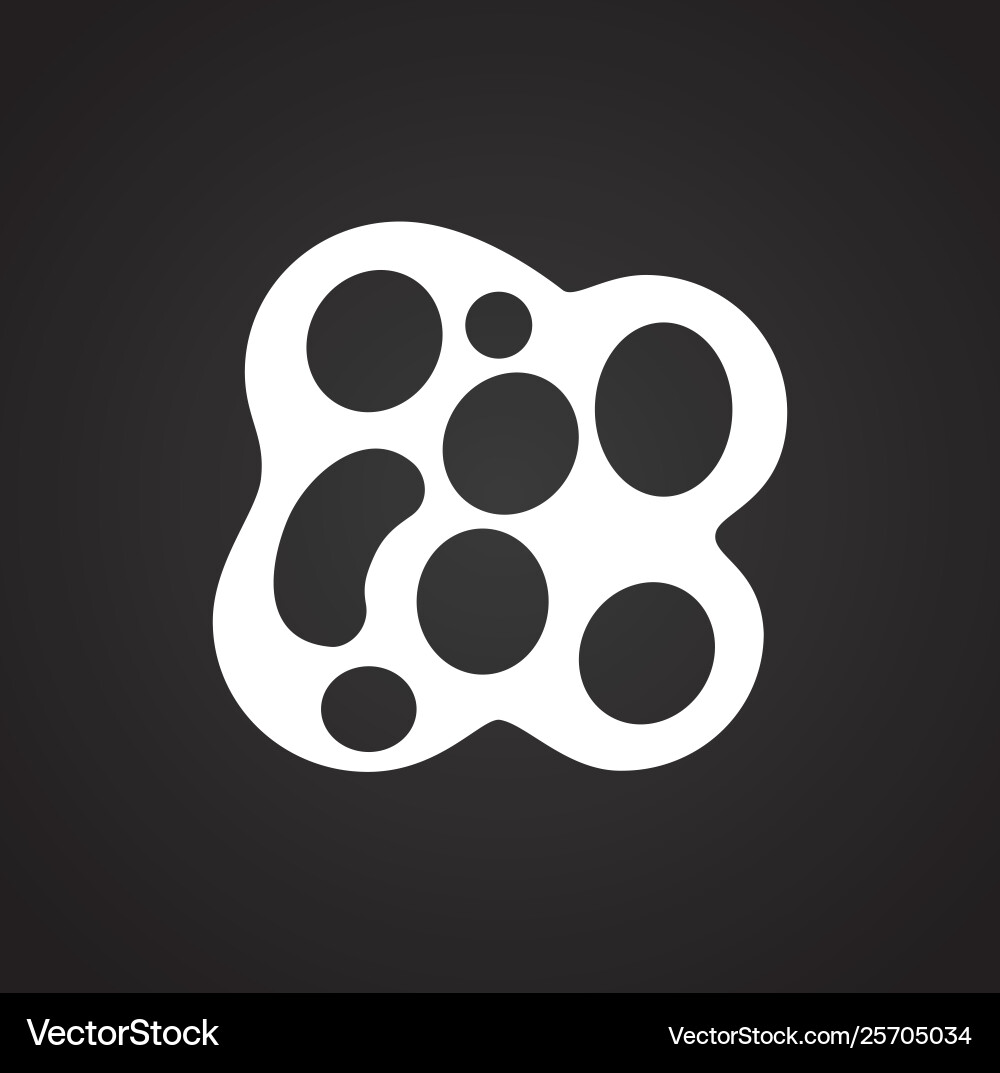 Microbe icon on background for graphic and web Microbe icon on background for graphic and web Vector Image
