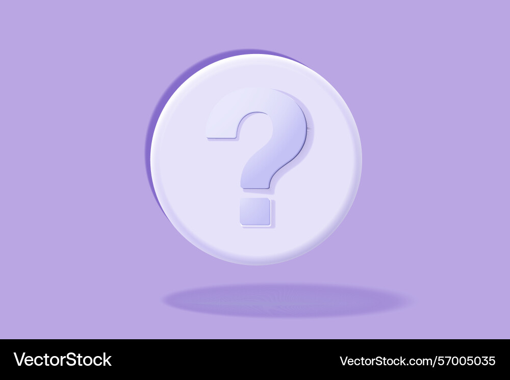 3d Fragezeichen-Symbolzeichen oder fragen faq und qa 3d Fragezeichen-Symbolzeichen oder fragen faq und qa vektorbild