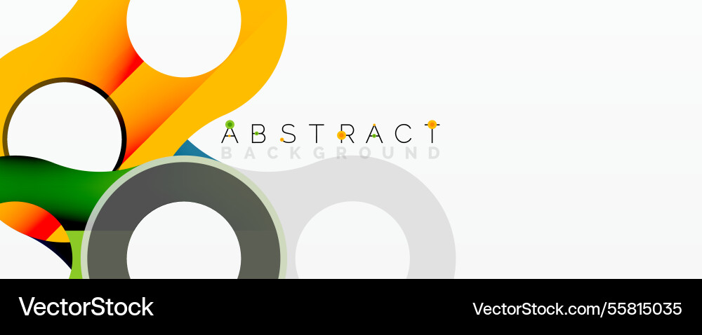 Abstract circle element composition Vector Image