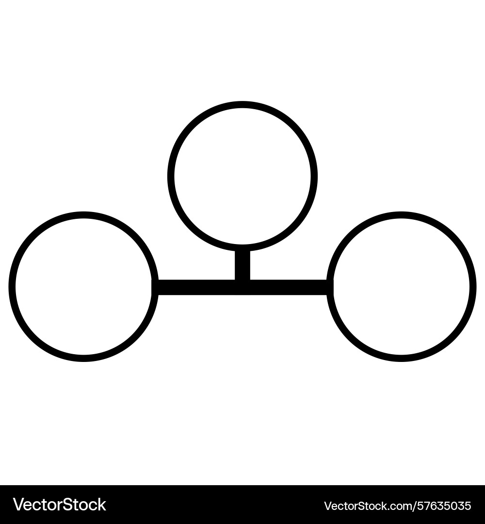 Abstract of three interconnected circles Abstract of three interconnected circles vector image