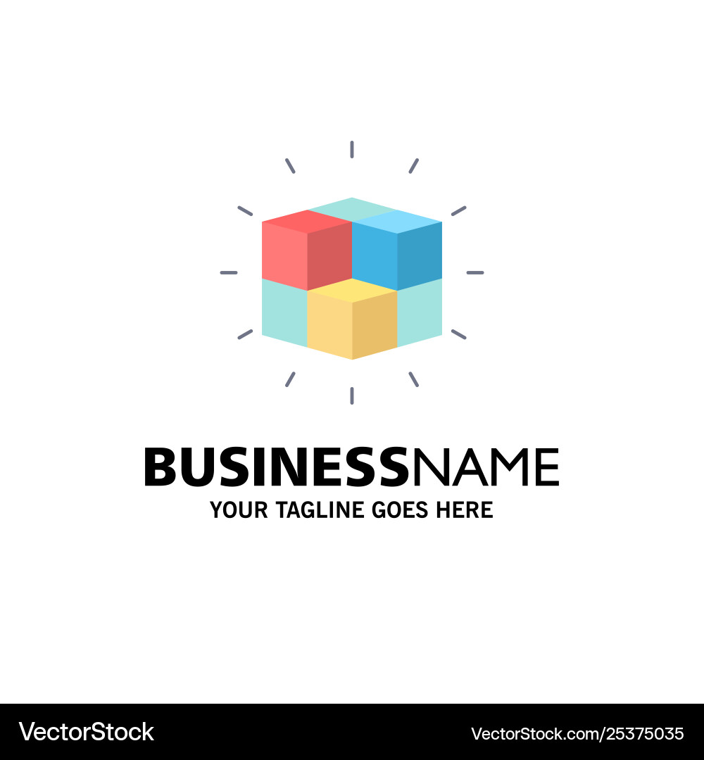 Box labyrinth puzzle solution cube flat color icon Box labyrinth puzzle solution cube flat color icon Vector Image