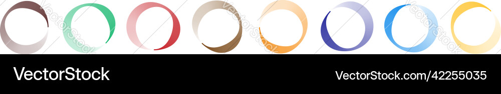 Circle preloader buffer shape circular progress Vector Image