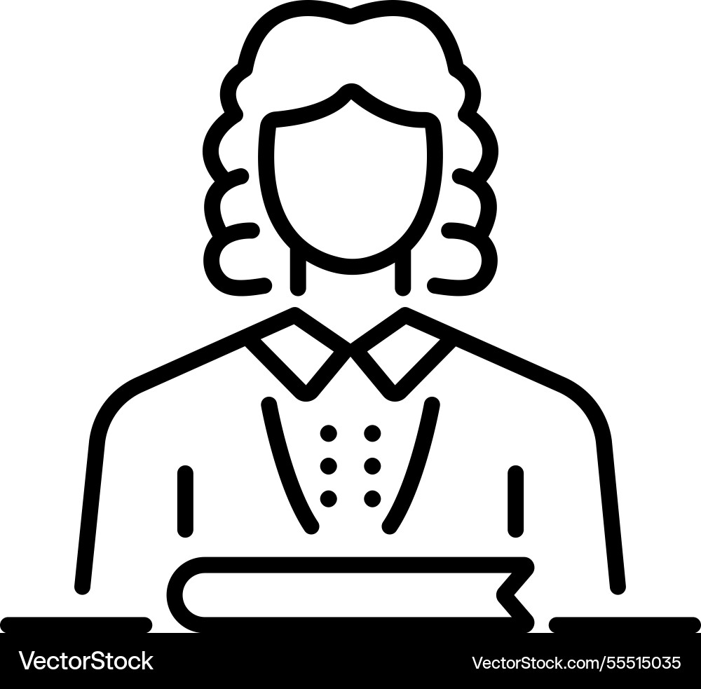 Court Justice Icon Vector Image
