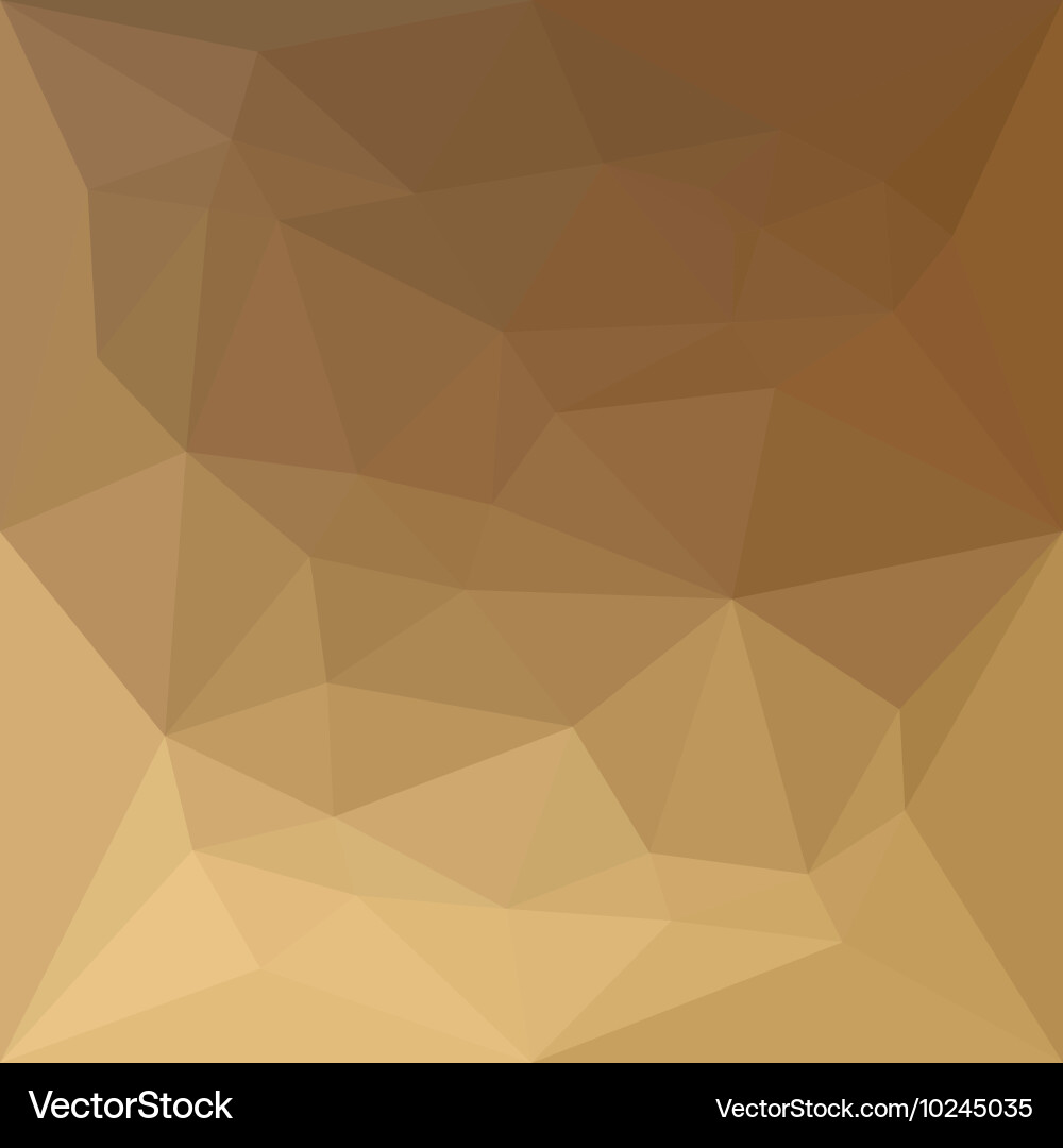Dark tangerine abstract low polygon background vector image