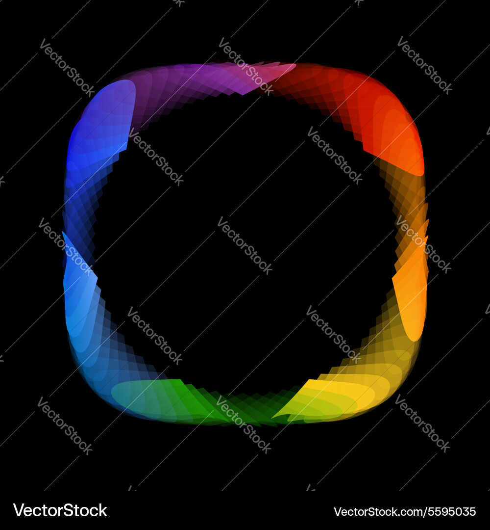 Fractal design element or banner for web vector image