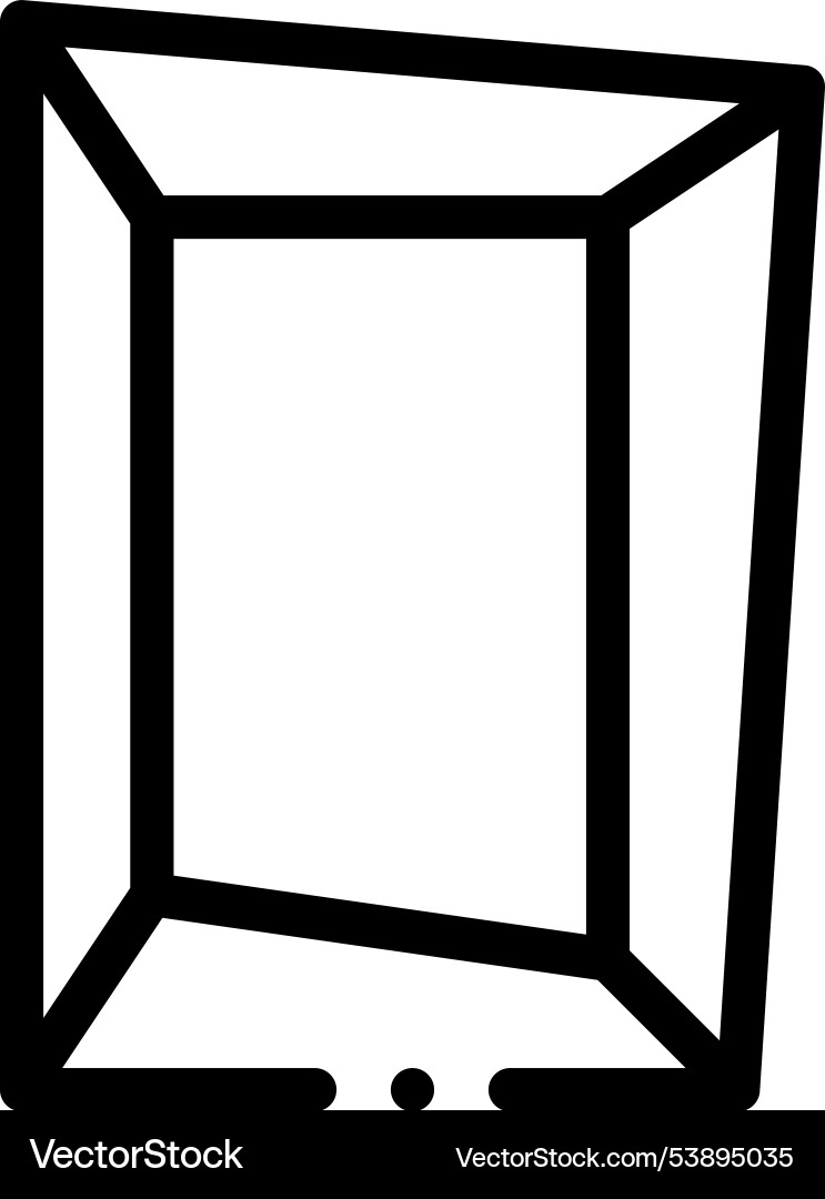 Frame icon thin linear style design isolated Frame icon thin linear style design isolated Vector Image