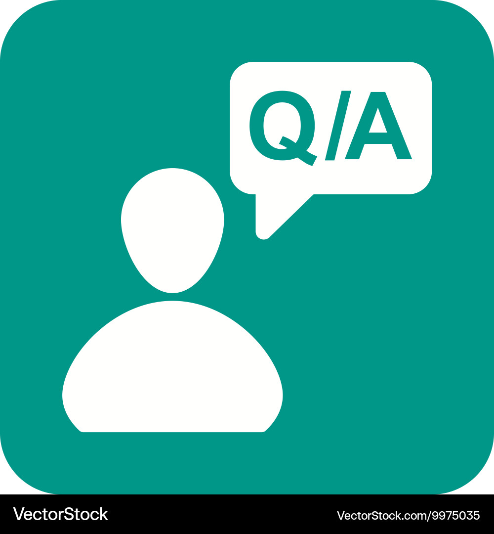 Questions answers Vector Image