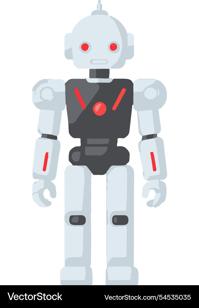 Robot actuationlab machine technology simulations vector image