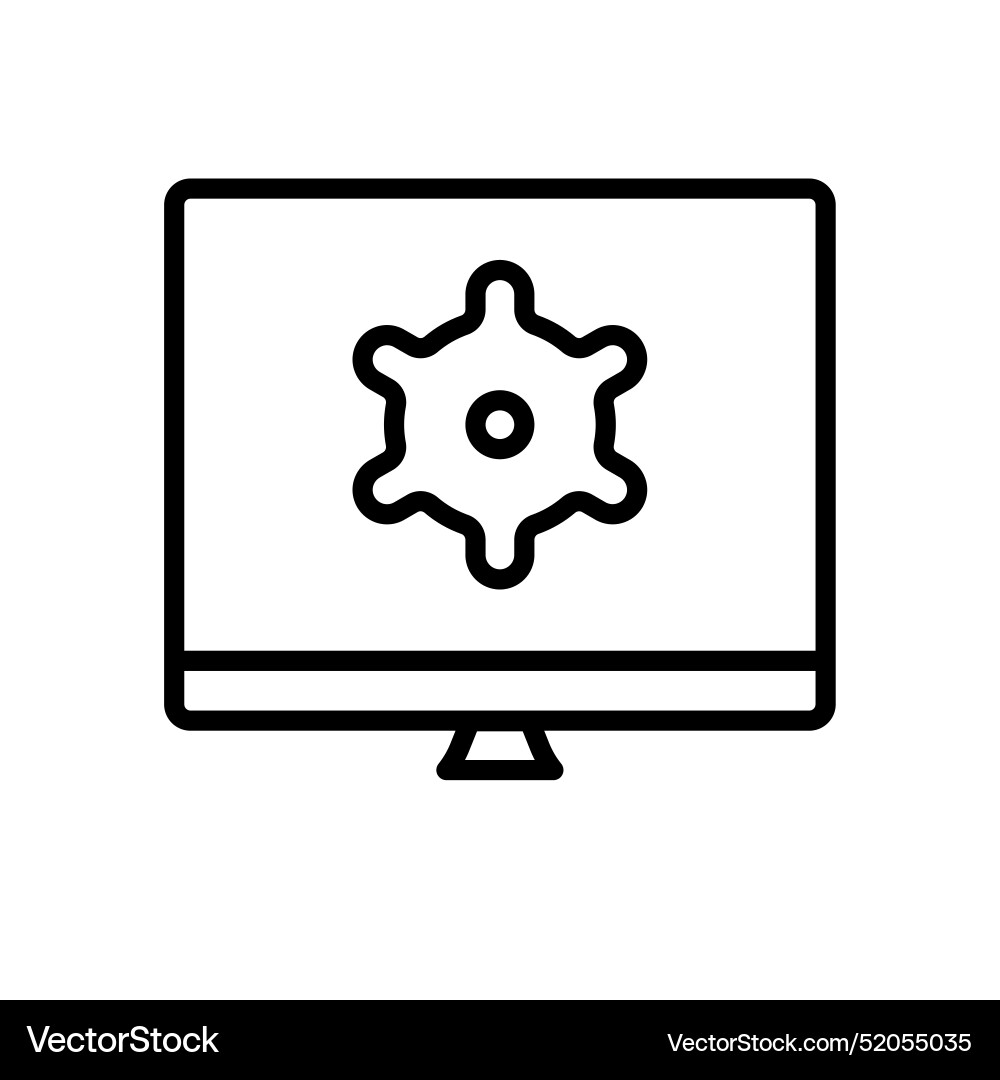 Setup icon for installation guides configuration Setup icon for installation guides configuration Vector Image