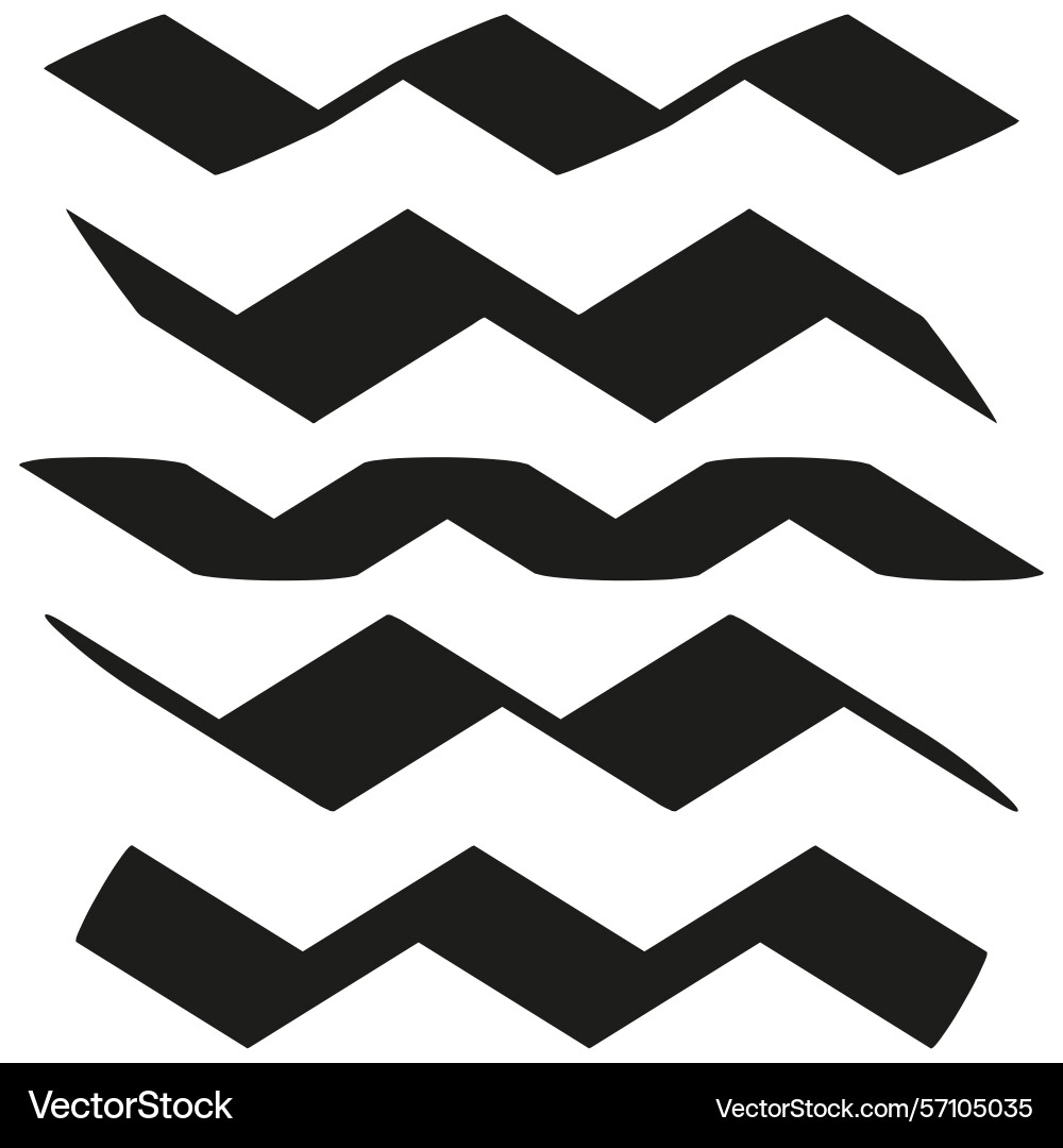 Zigzag wave symbol chevron stripe icon abstract Zigzag wave symbol chevron stripe icon abstract vector image