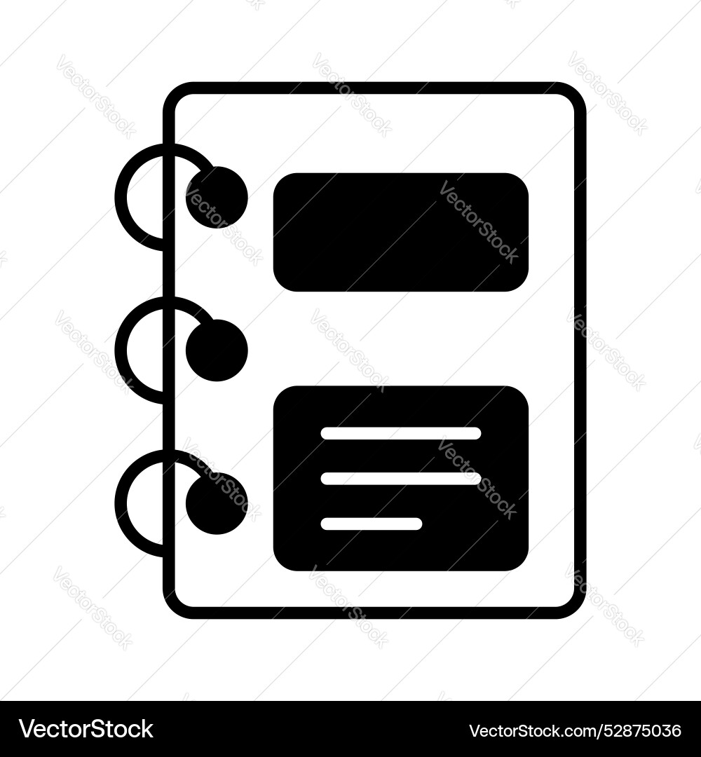 A design of notebook visually appealing vector image