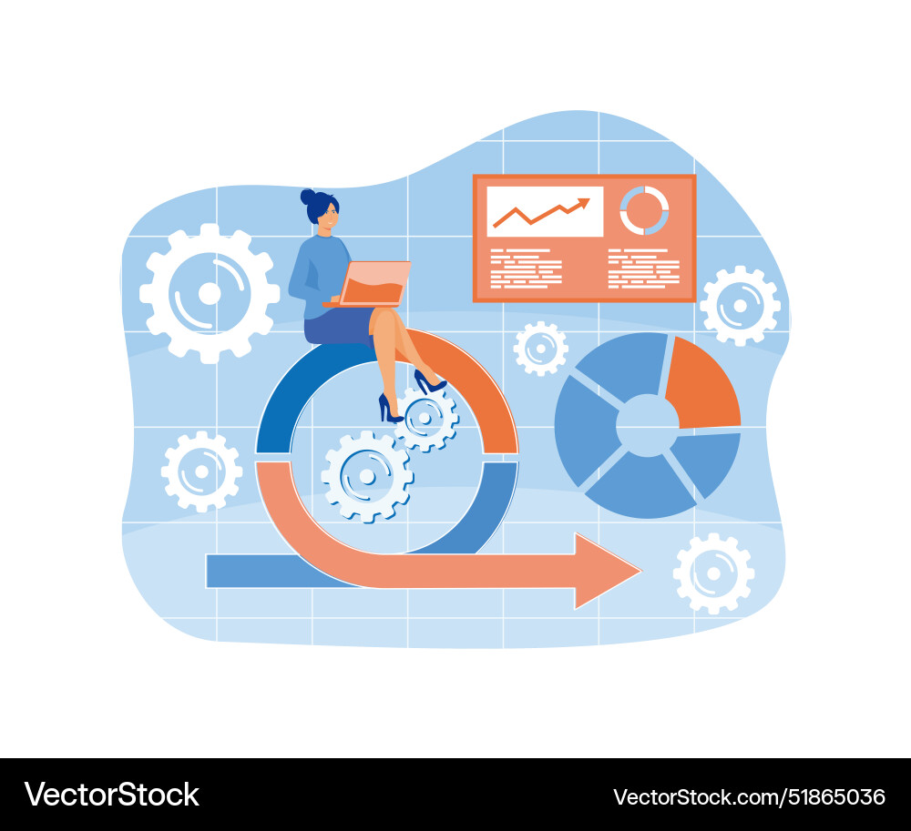 Agile project management abstract concept Agile project management abstract concept vector image