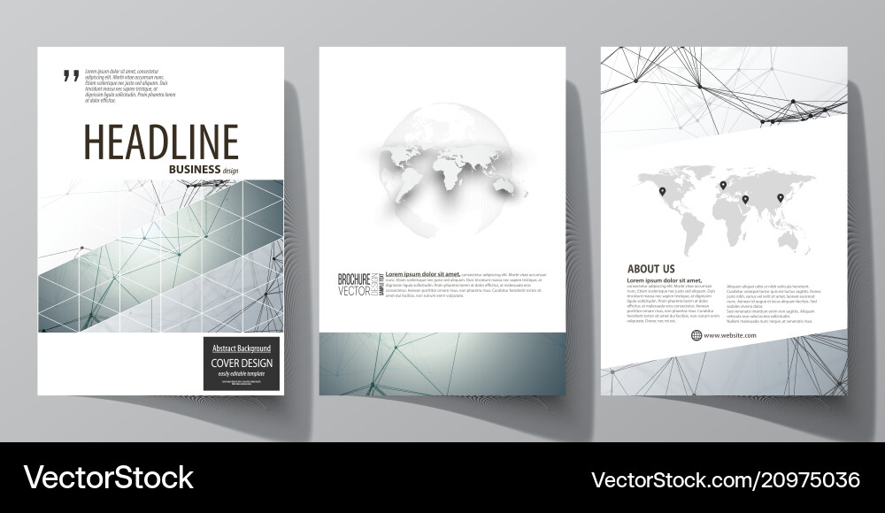 Business templates for brochure magazine flyer Business templates for brochure magazine flyer vector image