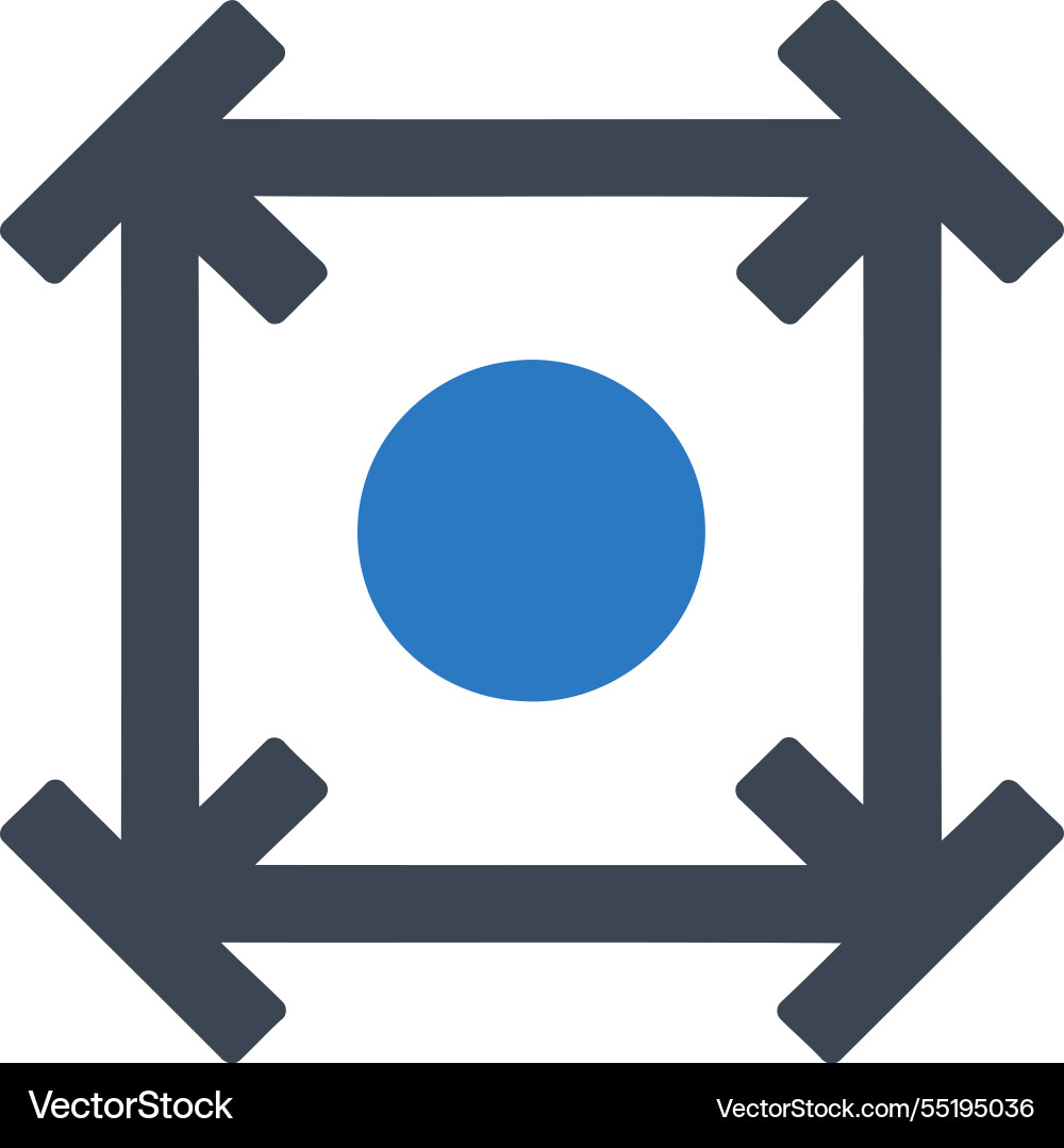 Centered object icon Vector Image