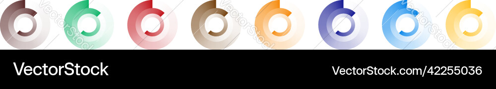 Circle preloader buffer shape circular progress Vector Image