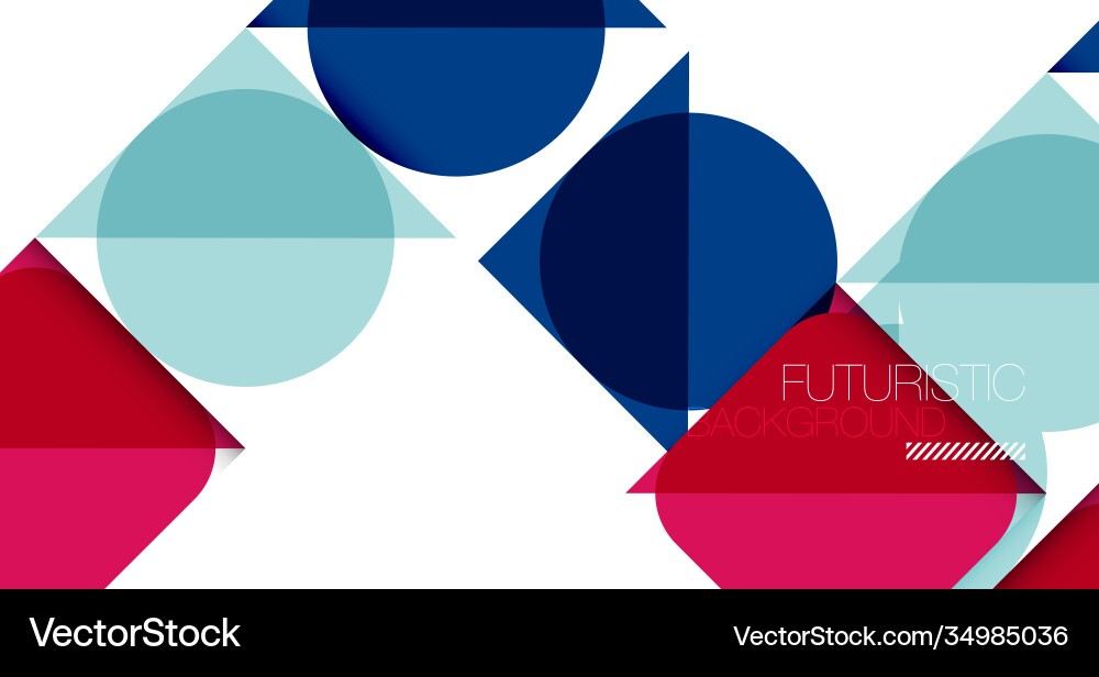 Clean minimal geometric abstract background Vector Image