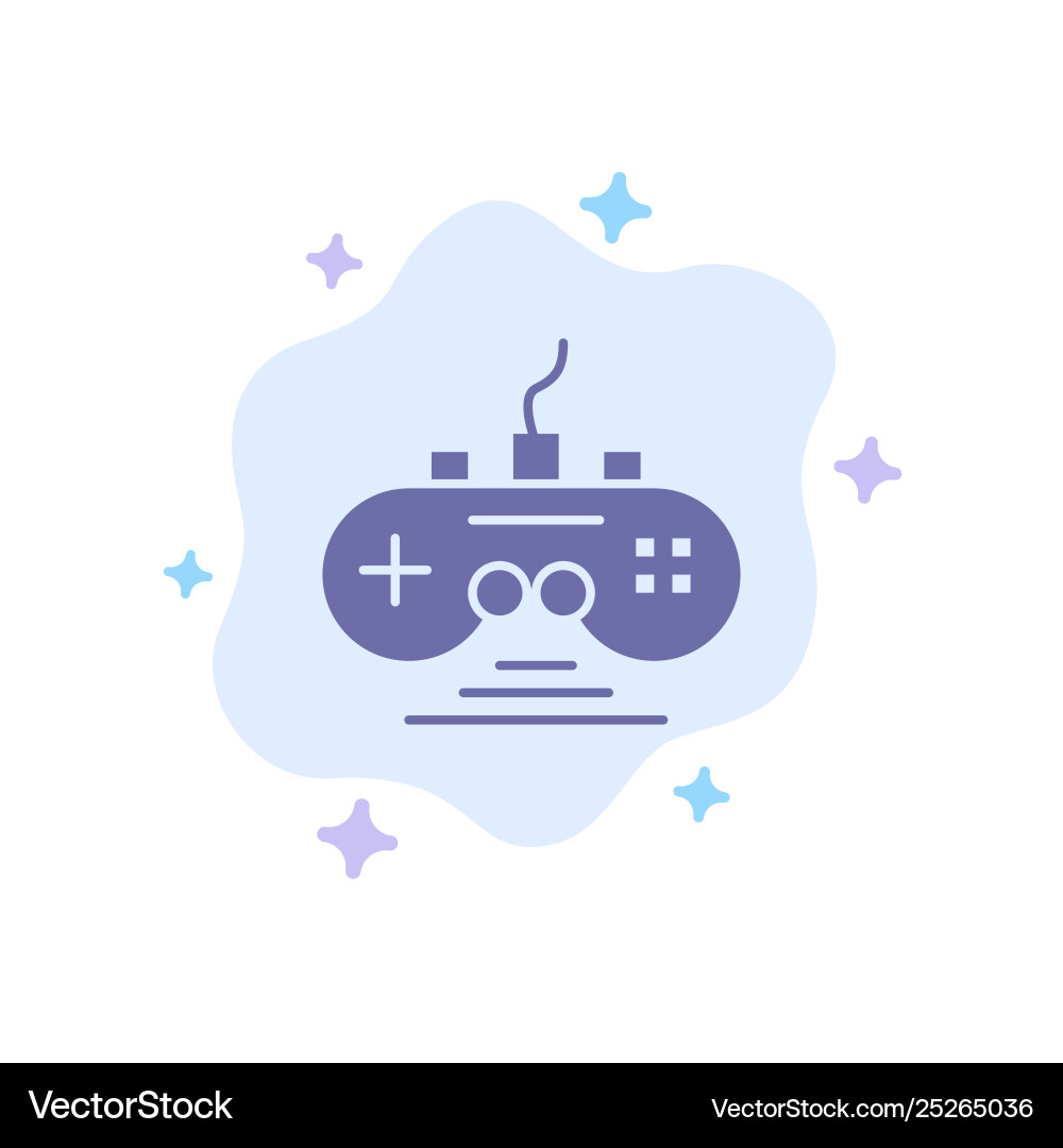 Controller game gamepad blue icon Controller game gamepad blue icon vector image