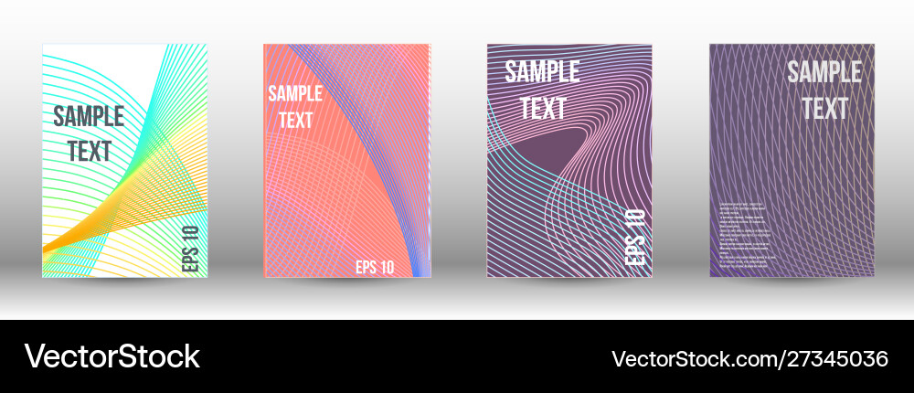 Creative backgrounds with abstract gradient linear Vector Image