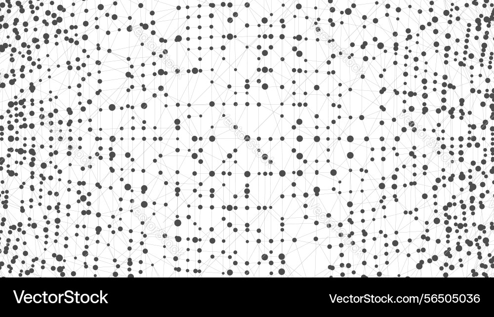 Dots connected by lines abstract wave minimalist Dots connected by lines abstract wave minimalist Vector Image