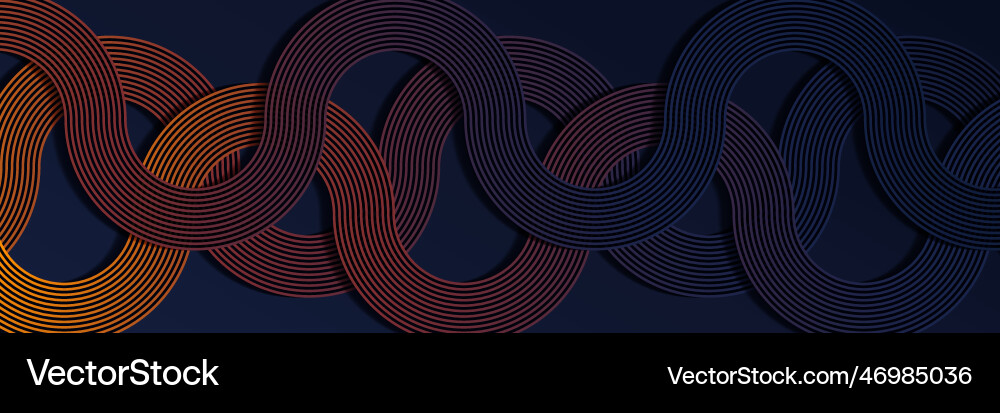 Dynamic Curve Pattern vector image