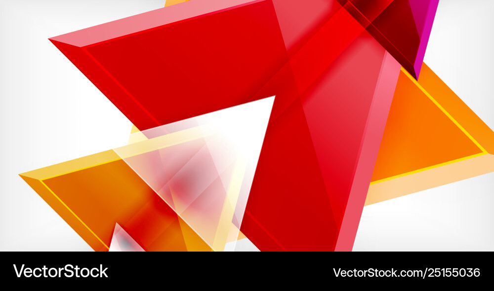 Dynamic triangle composition abstract background Vector Image