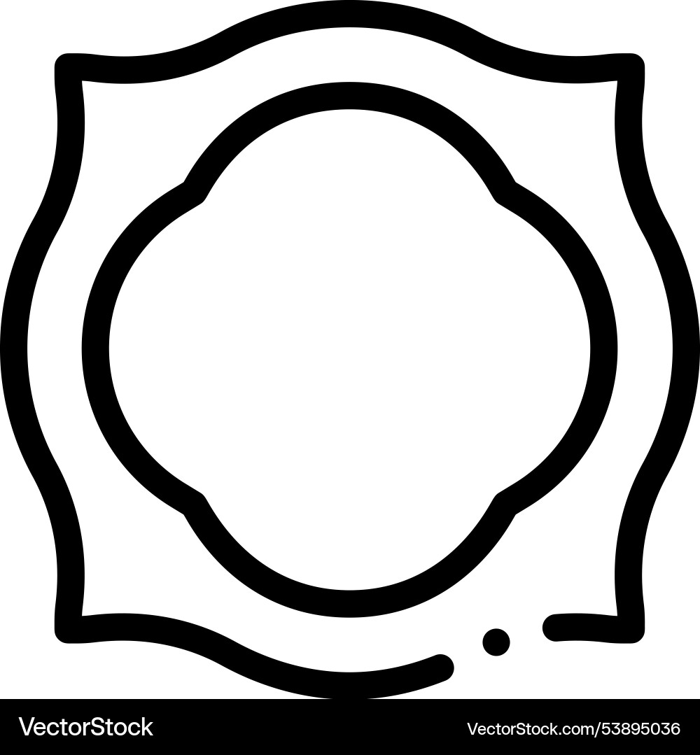 Frame icon thin linear style design isolated Frame icon thin linear style design isolated Vector Image
