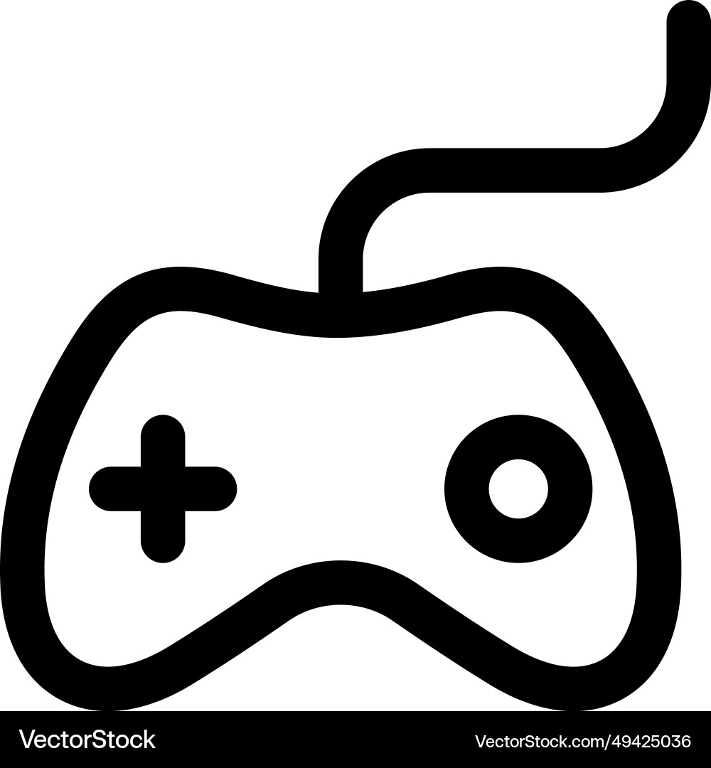 Handheld device or gamepad for controlling game vector image