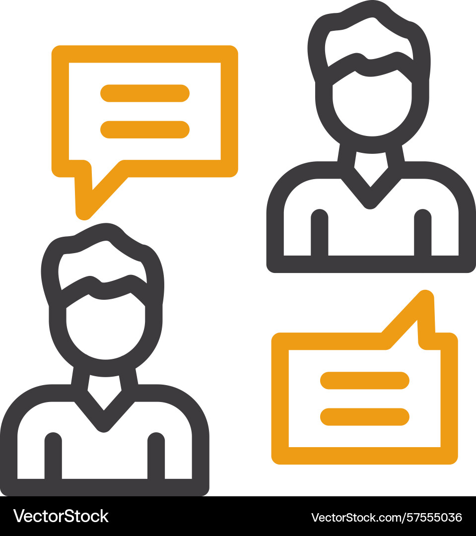 Instant messaging two color icon Vector Image