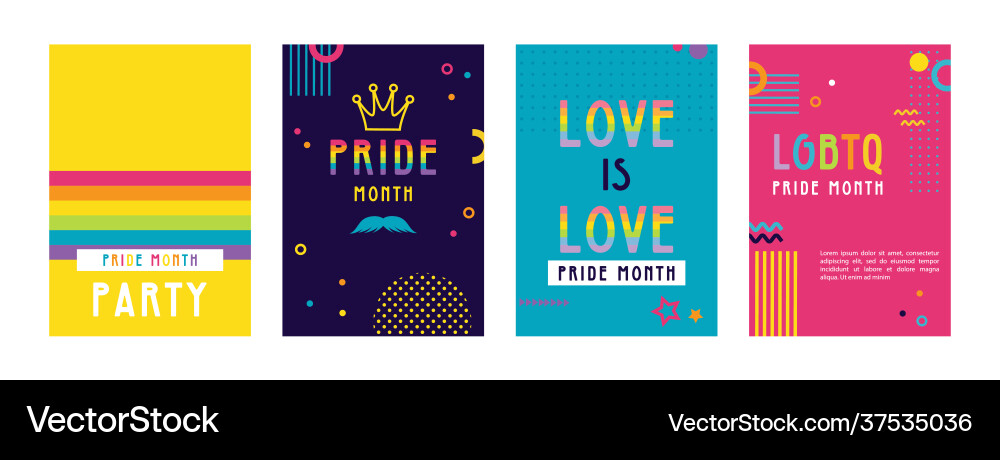 Lgbt Stolz Monat in June Plakate und Web-Vorlagen Lgbt Stolz Monat in June Plakate und Web-Vorlagen vektorbild