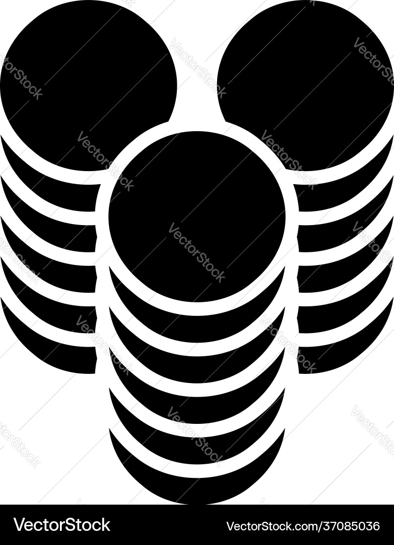 Multitier layered icon for computing or generic Vector Image