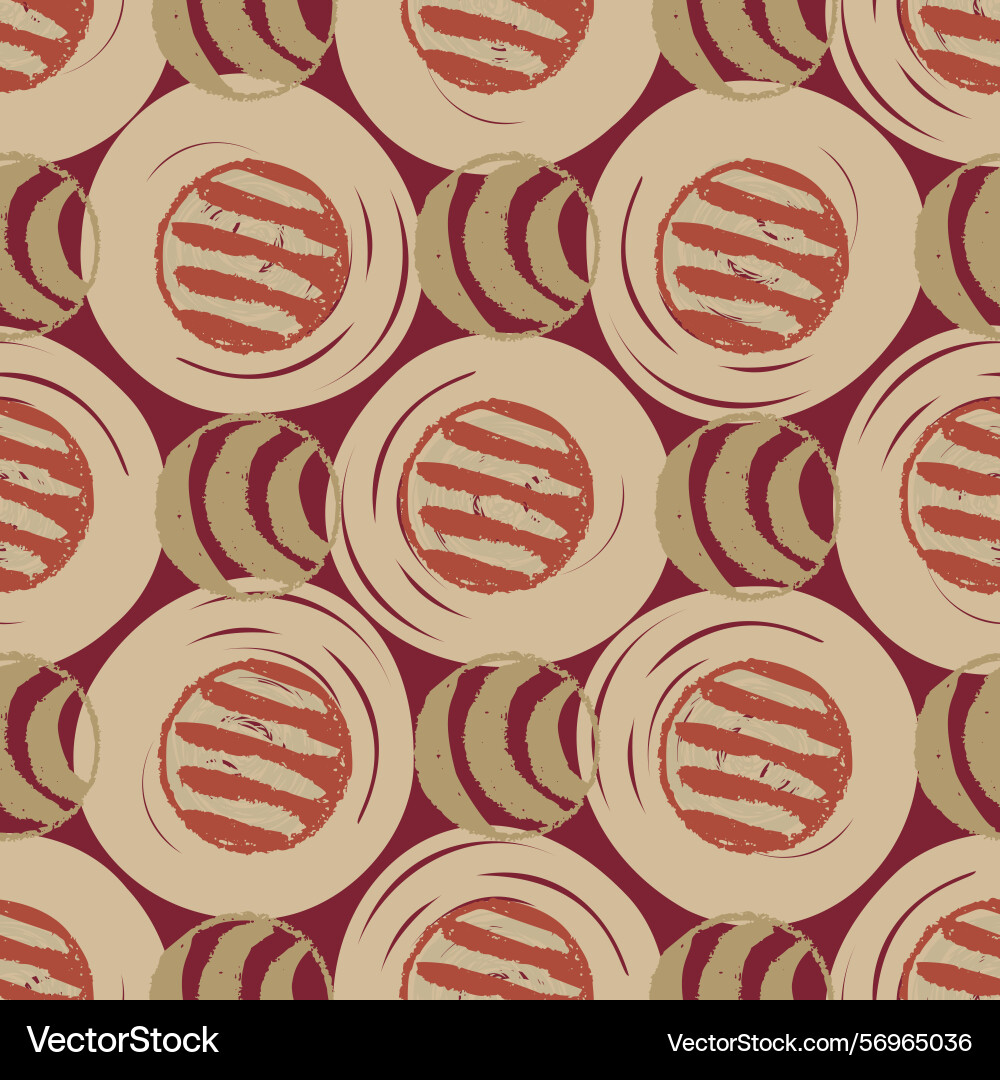 Polka dot blockprint seamless pattern Polka dot blockprint seamless pattern vector image