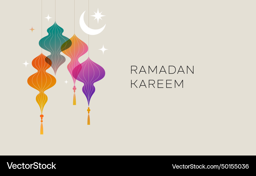 Sammlung von modernem Stil ramadan mubarak Sammlung von modernem Stil ramadan mubarak vektorbild