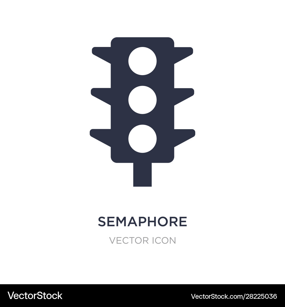 Semaphore icon on white background simple element Semaphore icon on white background simple element vector image