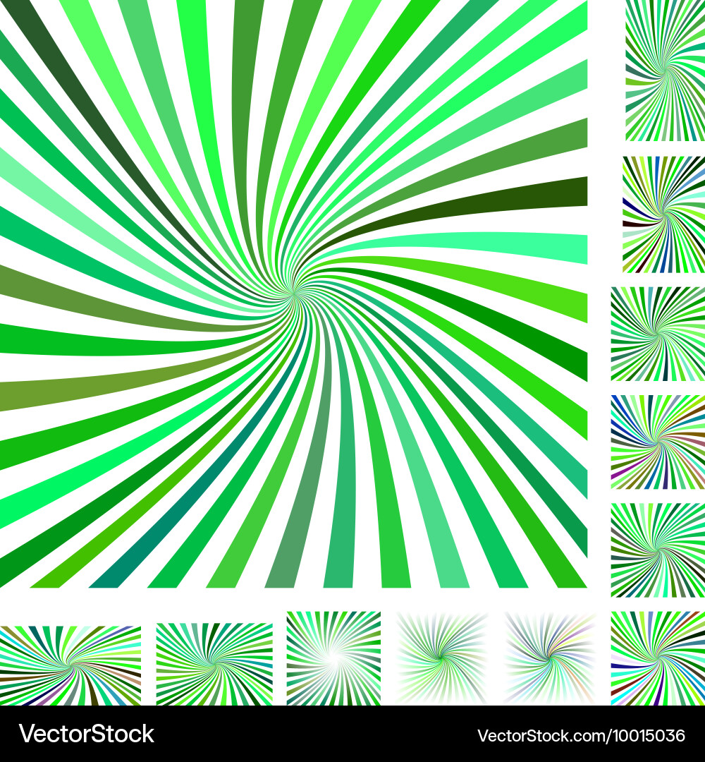 Spiral background design set vector image