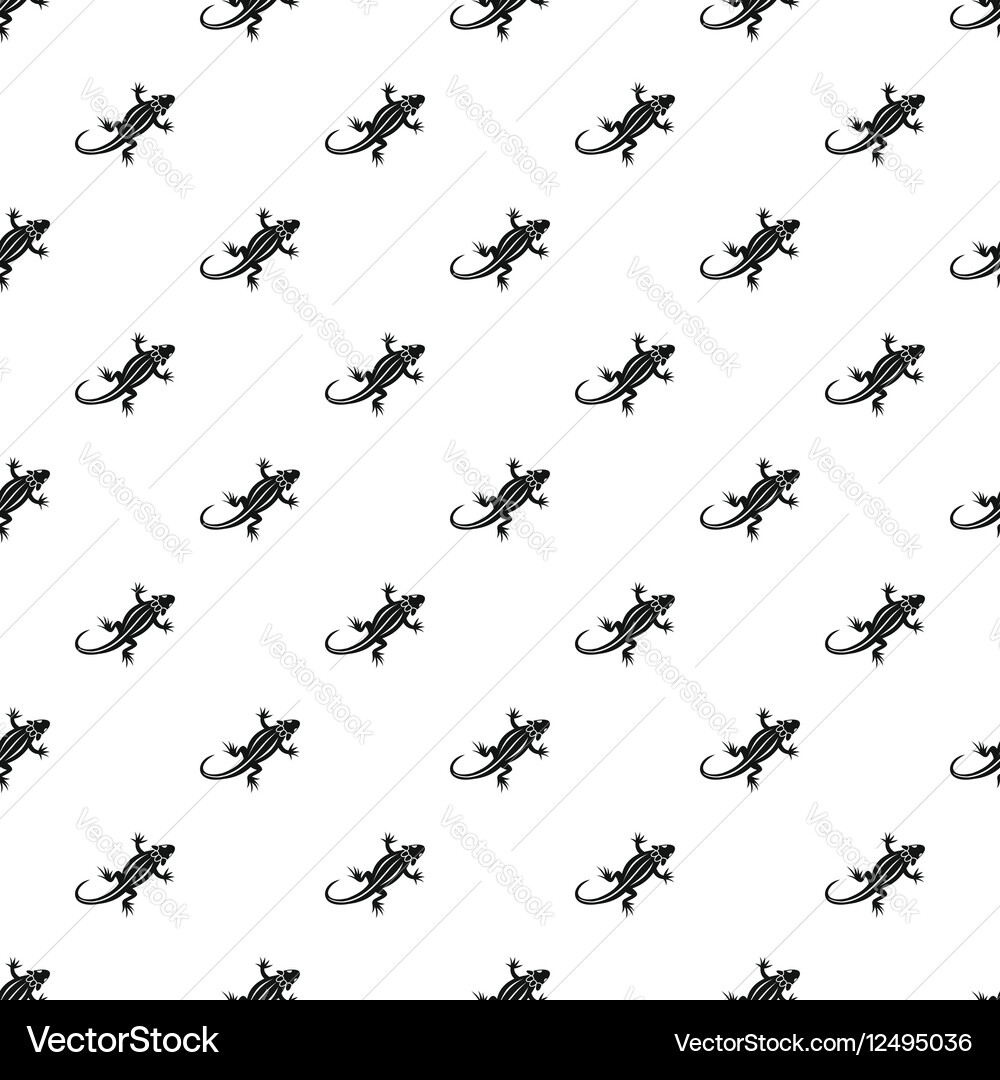 Striped iguana pattern simple style Vector Image