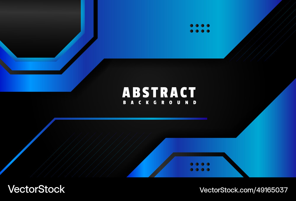 Abstract wave background with blue shape design vector image