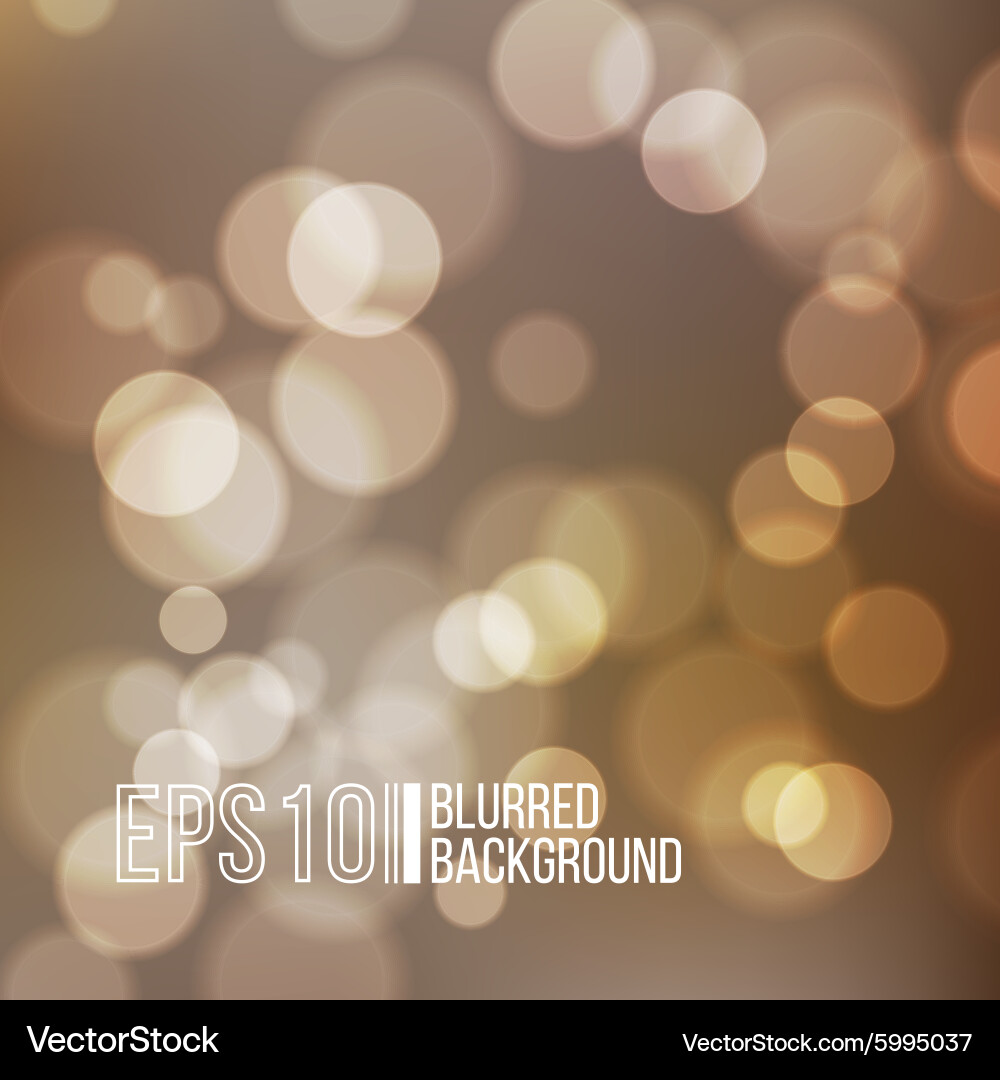 Bright background with bokeh effect Vector Image