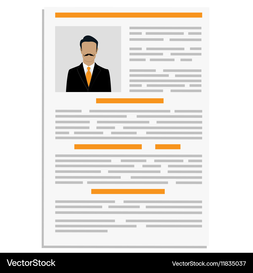 Cv design template Royalty Free Vector Image - VectorStock