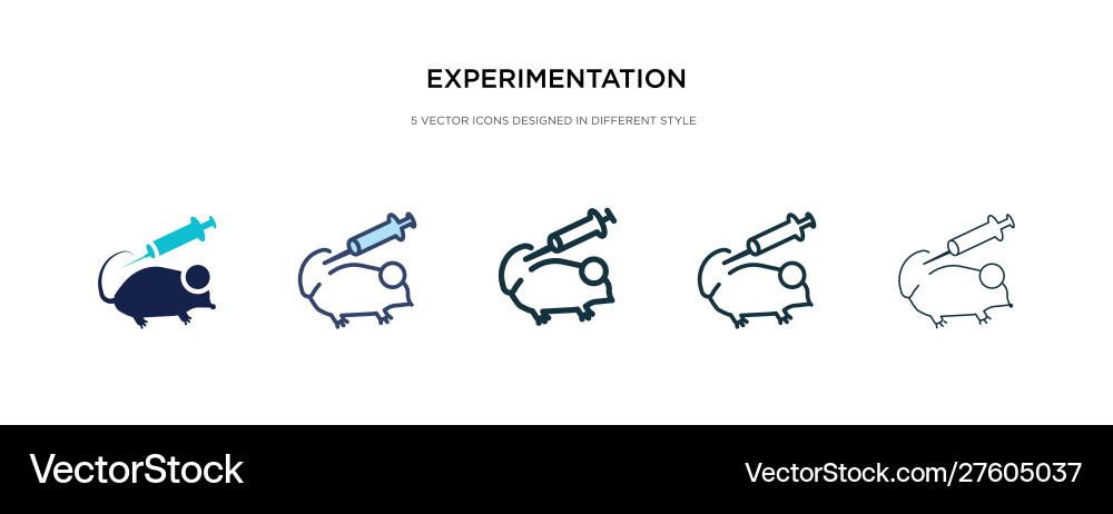 Experimentation icon in different style two Experimentation icon in different style two vector image
