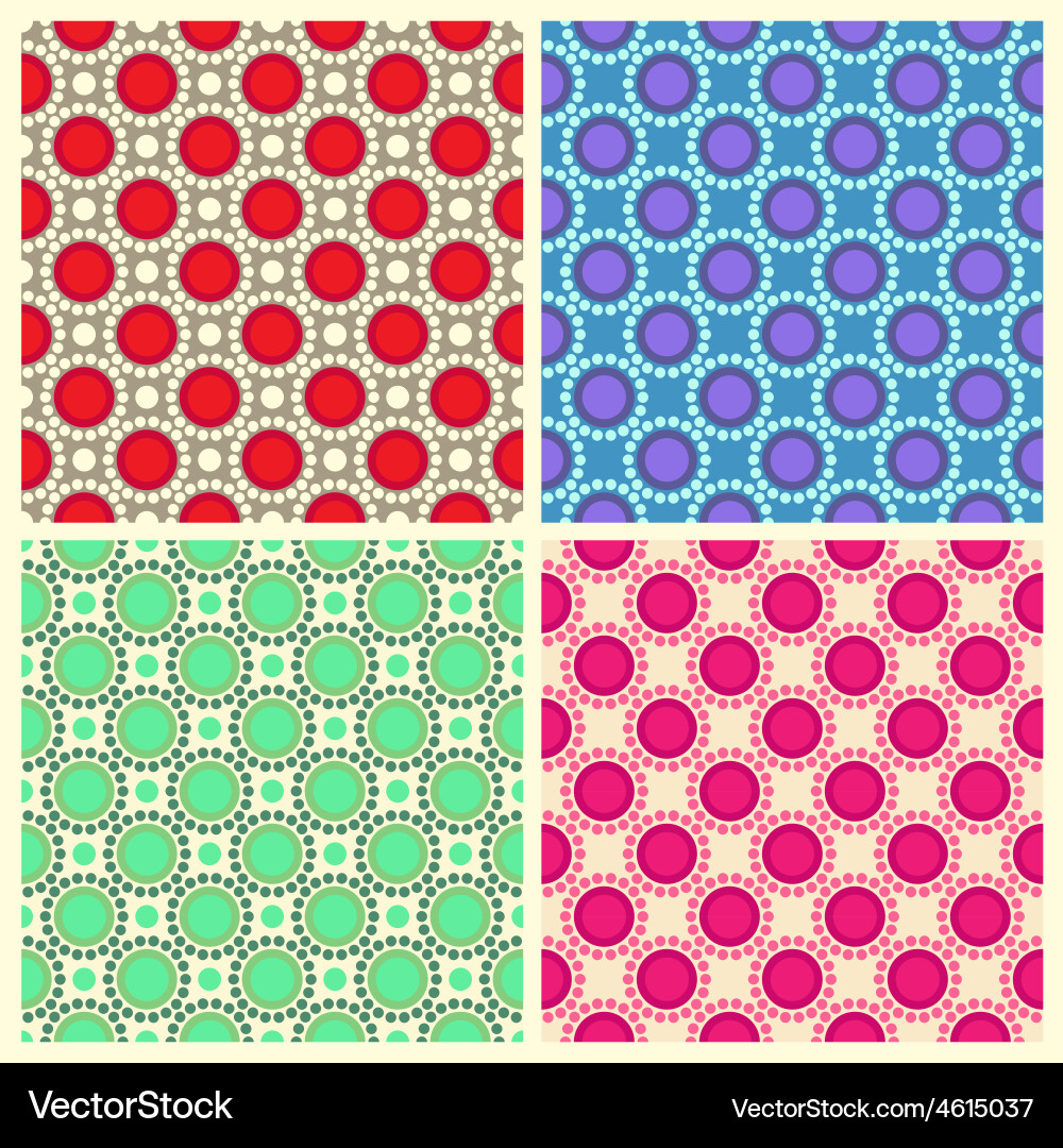 Retro Circle Pattern vector image