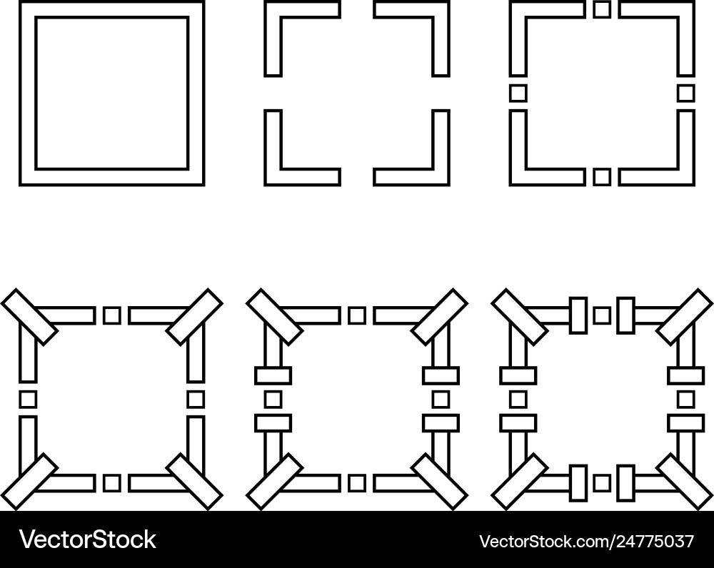 Template user interface for mobile Vector Image