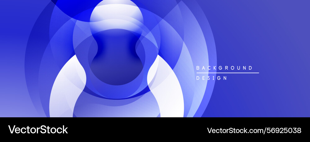 Abstract blue design features overlapping circles Abstract blue design features overlapping circles vector image